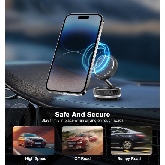 Apera GA39 Mag-Safe Ultra Sağlam Vakumlu Mini Araç Telefon Tutucu Ev Spor Salonu Fayans Ayna