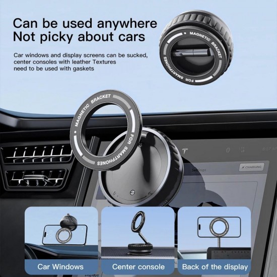 Apera GA40 Mag-Safe Ultra Sağlam Vakumlu Mini Araç Telefon Tutucu Ev Spor Salonu Fayans Ayna