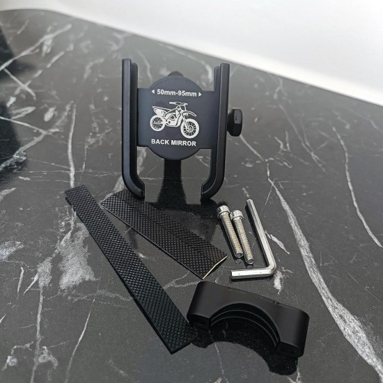 Ga41 Motor Motosiklet ve Bisiklet Telefon Tutucu Tamamı Alüminyum Metal Kasa