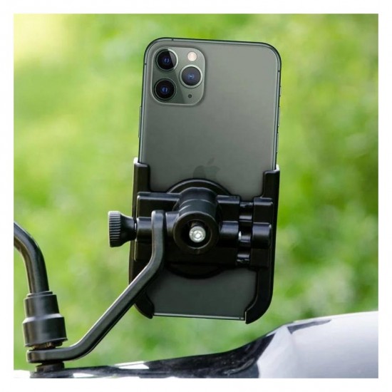Ga42 Motor Motosiklet Telefon Tutucu Tamamı Alüminyum Metal Kasa Ayna Tutucu