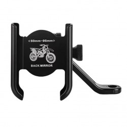 Ga42 Motor Motosiklet Telefon Tutucu Tamamı Alüminyum Metal Kasa Ayna Tutucu