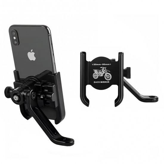 Ga42 Motor Motosiklet Telefon Tutucu Tamamı Alüminyum Metal Kasa Ayna Tutucu