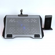 Ga47 Gaming Dizüstü Bilgisayar Soğutucu Laptop Standı 12CM FAN RGB LED Telefon Tutucu Yükseklik Ayarlı