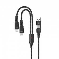 GA51 4in1 20V 5A PD 100W Type-C Hızlı Şarj Kablo, 9V 3A 27W iPhone ile Uyumlu Ligtning