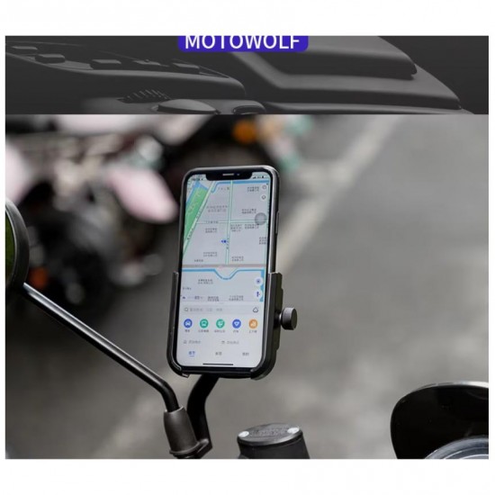 Ga57 Motor Motosiklet Telefon Ayna Tutucu Tamamı Alüminyum Metal Kasa