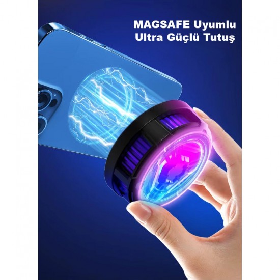 GA63 Profesyonel Kablolu Yarı iletken iPhone Uyumlu Mag-Safe Telefon Soğutucu Fan Gamer Oyuncu Radyatör