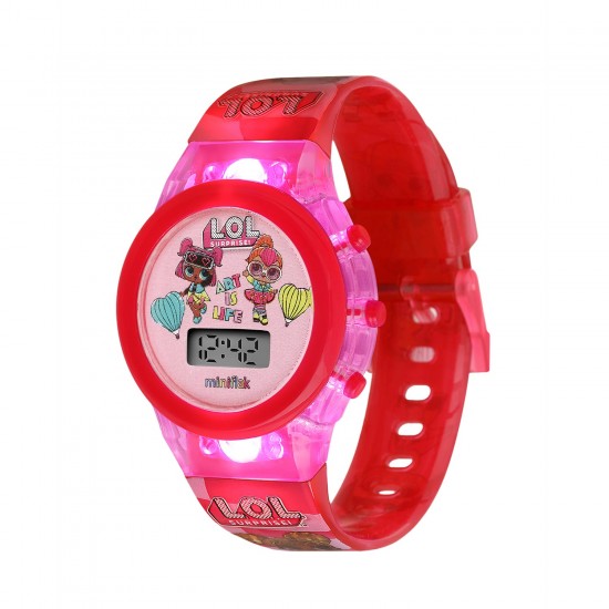 MiniFlak Lol Surprise! Omg Lisanslı Omg7220-7221 Işıklı Öğretici Çocuk Saati