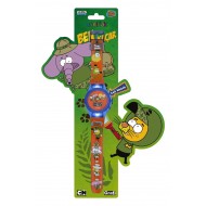 MiniFlak Kral Şakir Lisanslı KS7221 Turuncu Mavi Işıklı Öğretici Çocuk Saati