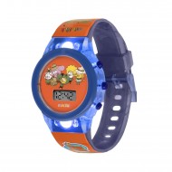 MiniFlak Kral Şakir Lisanslı KS7221 Turuncu Mavi Işıklı Öğretici Çocuk Saati