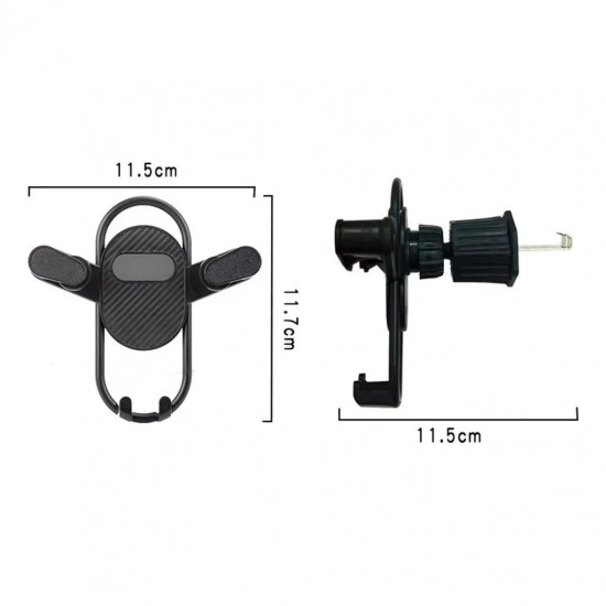 Araç içi Telefon Tutucu Havalandırma Kanca Montaj 360° Çoğu Akıllı Telefonla Uyumlu 4.5”- 7” inç