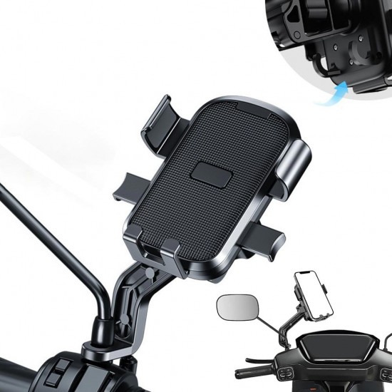 Apera Ga75 Motor Motosiklet Telefon Tutucu Tek El Kullanım Pazar Poşeti Askılıklı Ayna Montaj