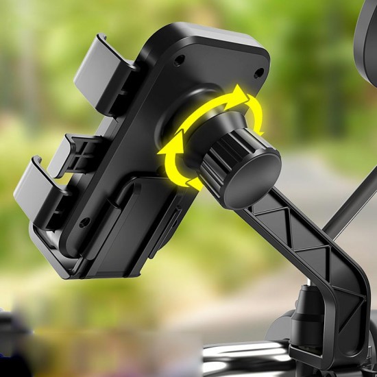 Apera Ga76 Motor Motosiklet Telefon Tutucu Tek El Kullanım Ayna Montaj