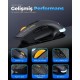 Mkespn SXS-W601 7 Tuşlu Gaming Mouse Karbon Fiber 3 Modlu Kablolu - Bluetooth - USB Alıcılı 12800 DPI Makro Tanımlı Oyun Faresi