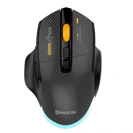 Mkespn SXS-W601 7 Tuşlu Gaming Mouse Karbon Fiber 3 Modlu Kablolu - Bluetooth - USB Alıcılı 12800 DPI Makro Tanımlı Oyun Faresi