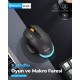 Mkespn SXS-W601 7 Tuşlu Gaming Mouse Karbon Fiber 3 Modlu Kablolu - Bluetooth - USB Alıcılı 12800 DPI Makro Tanımlı Oyun Faresi