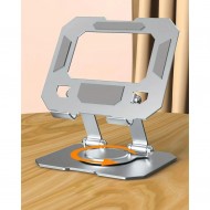 Ga91 360 Dönebilen i-Pad Tablet Standı Full Metal Kasa Ayarlanabilir Katlanabilir Masaüstü Stand Tutucu