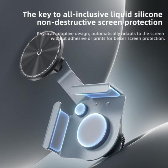 Ga92 Mag-Safe Ekran Üstü Elektrikli Araç Telefon Tutucu 1,7 cm Kadar Tüm Ekranlar Araba Notebook Monitör Tamamı Metal Kasa