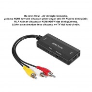 Ga98 Hdmi 1.3 1080p HDTVden RCA AV Anlaloga Video ve Ses Dönüştürücü Adaptör NTSC PAL