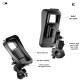 CR04 Motosiklet Bisiklet Gidon Telefon Tutucu Su Geçirmez Buğu Tutmaz Type-c ve USB Şarj Portu Tek El Kullanım