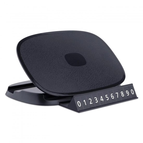 Cr10 3in1 Araç Torpido Üstü Telefon Tutucu Güneş Işığı Korumalı Yüzey Park Numaratör 360 Döner Yapışkan Taban