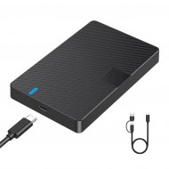 CR11 Type-C 3.1'den Type-C 3.1 ve USB 3.0'a 2.5” HDD/SSD Harici Disk Kutusu – USB 3.0/3.1, Tak-Çalıştır, 6TB Destekli, Aletsiz Kurulum, LED Göstergeli, Windows ve Mac Uyumlu