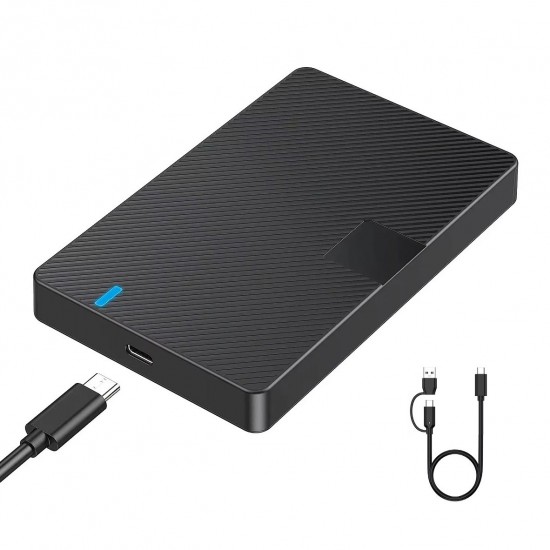 CR11 Type-C 3.1'den Type-C 3.1 ve USB 3.0'a 2.5” HDD/SSD Harici Disk Kutusu – USB 3.0/3.1, Tak-Çalıştır, 6TB Destekli, Aletsiz Kurulum, LED Göstergeli, Windows ve Mac Uyumlu