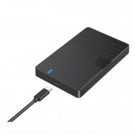 CR12 Type-C 3.1'den Type-C 3.1'e 2.5” HDD/SSD Harici Disk Kutusu Tak-Çalıştır, 6TB Destekli, Aletsiz Kurulum, LED Göstergeli, Windows ve Mac Uyumlu