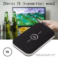 CR19 Kablosuz 2in1 A2DP Bluetooth 5.0 Ses Adaptörü Alıcı-Verici Transmitter-Receiver TV PC Araç 3.5mm Aux RCA Kablo