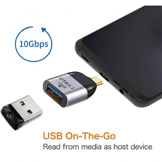 CR24 M-ac-Book Thunderbolt Uyumlu Type-C 3.1'den USB 3.1'e 10Gbps Hız Çevirici Adaptör
