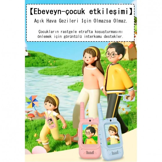 Cr32 Ebeveyn Çocuk Kamerası 2 İnç 150-500 Metre Çekim Şarjlı Telsiz Düşmeye Dayanıklı