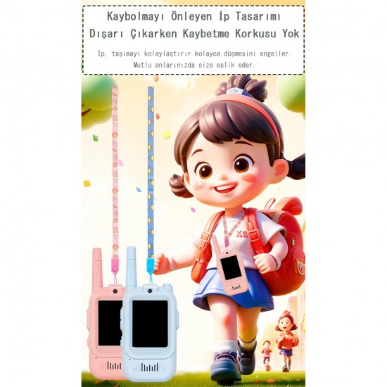 Cr32 Ebeveyn Çocuk Kamerası 2 İnç 150-500 Metre Çekim Şarjlı Telsiz Düşmeye Dayanıklı