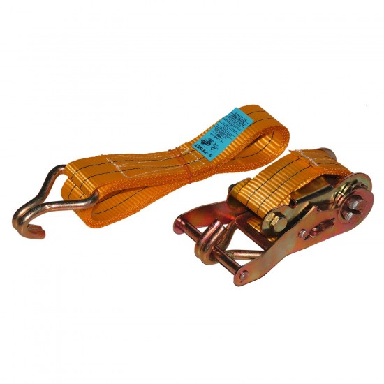 Safeset SG-40 35mm 1,5 İnç Spanzet 6 Mt 1000-2000daN 8 mm Çift J Kanca 1.1 Yük Gerdirme Halatı