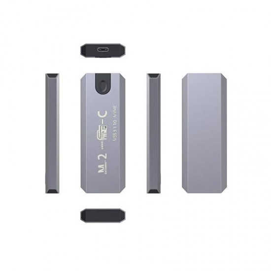 Cr34 10 Gbps Harddisk Kutusu NVMe M.2 SSD PCI-E OTG Çevirici Adaptör USB 3.1 Type-C Gen2