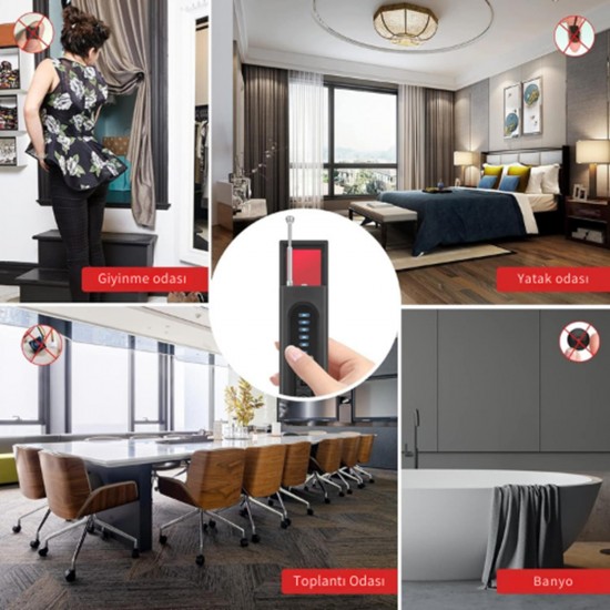 Apera X13 Gizli Kamera Dedektörü, Gizli Cihaz GPS Dedektörü, Gizlilik Koruyucu RF Kablosuz Sinyal Tarayıcı