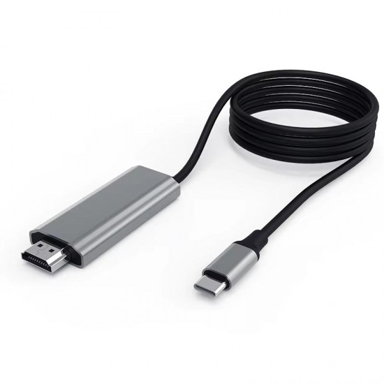 Cr36 Switch 2 için Görüntü Aktarıcı Adaptör Çevirici Type-C 3.1'den HDMI HDTV 4K 60Hz PD 100W Şarj 2 Metre Kablo Thunderbolt 3 Uyumlu