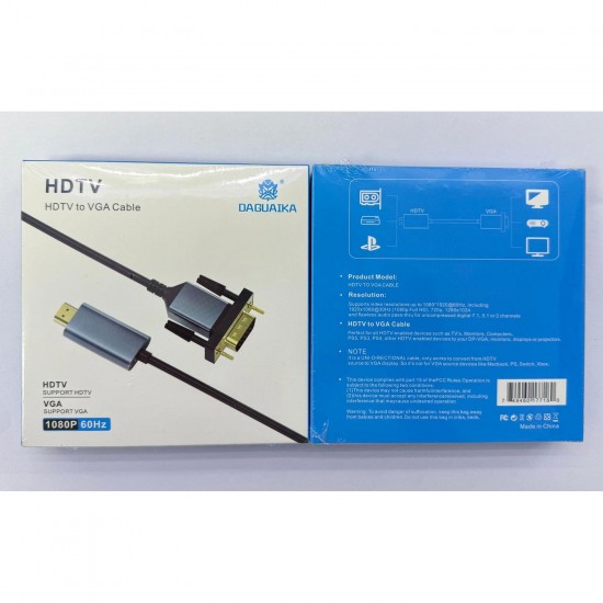 Cr37 HDMI'dan VGA'ya 1080p 60Hz Kablo Ses ve Görüntü Aktarıcı PS 3,4,5 2 Metre