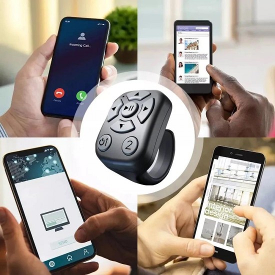 CR41 Parmak Yüzüğü Tiktok Bluetooth Uzaktan Kumanda Sayfa Çevirici Video Kaydı Selfie Kumandası Powerpoint Slayt Atlatıcı