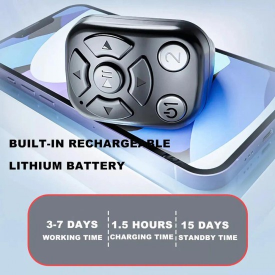 CR41 Parmak Yüzüğü Tiktok Bluetooth Uzaktan Kumanda Sayfa Çevirici Video Kaydı Selfie Kumandası Powerpoint Slayt Atlatıcı