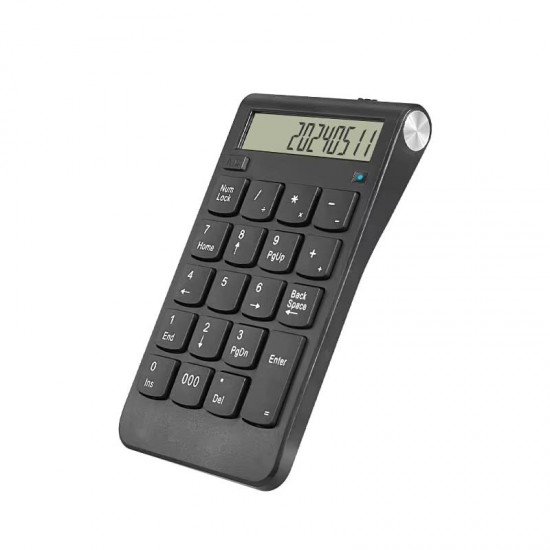 CR43 2'si 1 Arada Kablosuz Bluetooth ve 2.4 Ghz Bağlantı Nümerik Klavye ve Hesap Makinesi Keypad NumLock Numped
