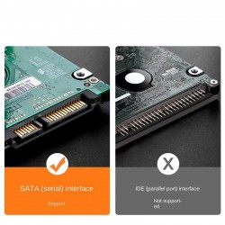 CR44 Type-C 3.1'den USB 3.0'a 2.5” HDD/SSD Harici Disk Kutusu Tak-Çalıştır, 6TB Destekli, Aletsiz Kurulum, LED Göstergeli, Windows ve Mac Uyumlu