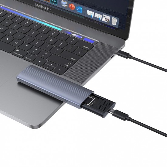Cr45 10 Gbps Harddisk Kutusu PCI-E NVMe ve Sata NGFF M.2 Disk Uyumlu İkisi Bir Arada Çevirici Adaptör USB 3.1 - 3.2