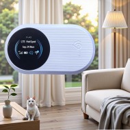 M10 Pro 4G LTE Taşınabilir Cep Wi-Fi 6 Modem Router - Renkli LCD Ekranlı Mobil Hotspot SIM Kartlı