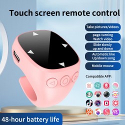 JX-13 Dokunmatik Yüzüklü Bluetooth 5.3 Kablosuz Kumanda – TikTok Video Kaydırma, E-Kitap Sayfa Çevirici ve Selfie Deklanşörü (Pembe) JX-13 Dokunmatik Yüzüklü Bluetooth 5.3 Kablosuz Kumanda – TikTok Video Kaydırma, E-Kitap Sayfa Çevirici ve Selfie Deklanşörü (Pembe)
