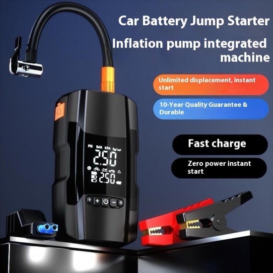 RT-602 18000 mAh 3100A 150W Çok Fonksiyonlu Taşınabilir Araç Akü Takviye Cihazı (Jump Starter) ve Dijital Hava Kompresörü – Powerbank & LED Fenerli Acil Durum Seti RT-602 18000 mAh 3100A 150W Çok Fonksiyonlu Taşınabilir Araç Akü Takviye Cihazı (Jump Starter) ve Dijital Hava Kompresörü – Powerbank & LED Fenerli Acil Durum Seti