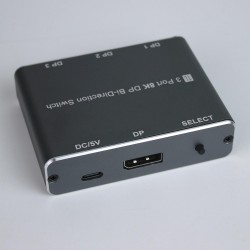 CR60 3 Port 8K DisplayPort Bi-Directional Switch – 8K@60Hz / 4K@144Hz / 1080P Çift Yönlü DP Anahtarlayıcı ve Ayırıcı CR60 3 Port 8K DisplayPort Bi-Directional Switch – 8K@60Hz / 4K@144Hz / 1080P Çift Yönlü DP Anahtarlayıcı ve Ayırıcı