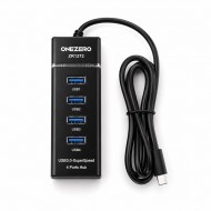 Onezero ZR1272 Type-C Girişli 4 Portlu USB Hub Çoklayıcı (1x USB 3.0 + 3x USB 2.0) – 1.2 Metre Kablolu Laptop Adaptörü
