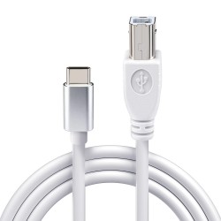 CR68 Type-C / USB-B Yazıcı Kablosu 1Mt – Type-C Girişli Laptop, Tablet ve Telefon Uyumlu Yazıcı, Tarayıcı ve Enstrüman Bağlantı Kablosu
