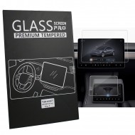 Tesla Model Y İle Uyumlu (2025-2026) Ekran Koruyucu Seti – 15,4" Ön + 8" Arka Ekran Premium Temperli Cam (2in1)