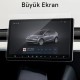 Tesla Model Y İle Uyumlu (2025-2026) Ekran Koruyucu Seti – 15,4" Ön + 8" Arka Ekran Premium Temperli Cam (2in1)