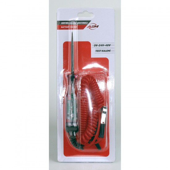 AEM Dijital LED Göstergeli Oto Kontrol Kalemi – 3V-48V DC Hassas Voltaj Test Kalemi, Paslanmaz İğne Uçlu Klemensli Devre Test Cihazı AEM Dijital LED Göstergeli Oto Kontrol Kalemi – 3V-48V DC Hassas Voltaj Test Kalemi, Paslanmaz İğne Uçlu Klemensli Devre Test Cihazı